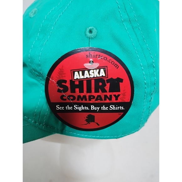 Alaska‎ The Last Frontier Teal Strap Back Hat NEW With Tags Alaska Shirt Company - Picture 3 of 4